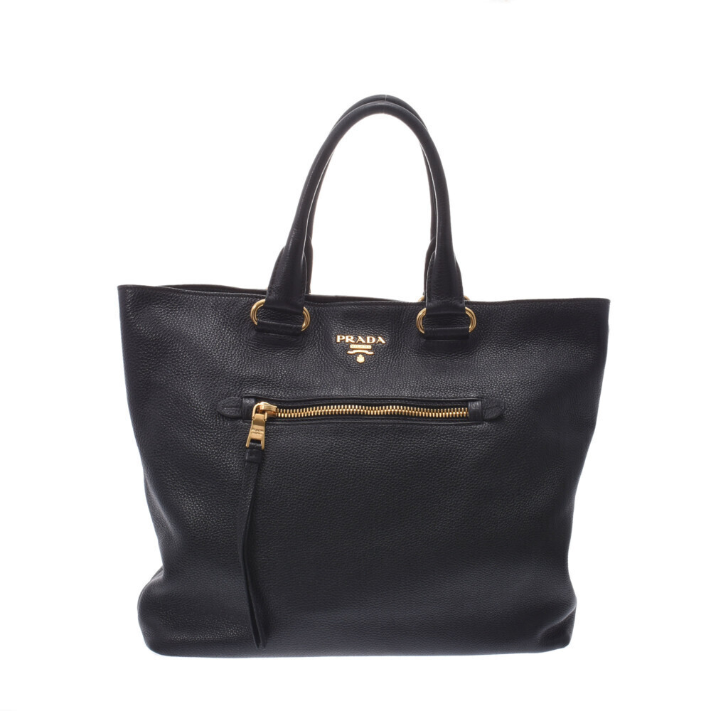 Prada Calfskin Tote Black Bag - Picture 2 of 11